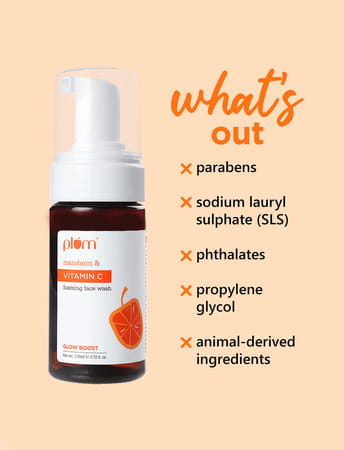 Plum Vitamin C Foaming Face Wash With Mandarin 110 Ml 110 Ml