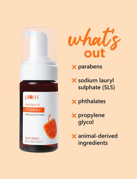 Plum Vitamin C Foaming Face Wash With Mandarin 110 Ml 110 Ml