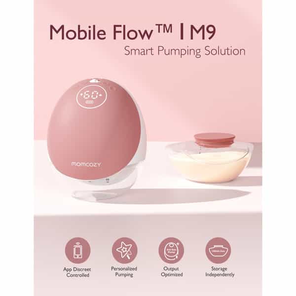 Momcozy Breast Pump M9 Single Cozy Red