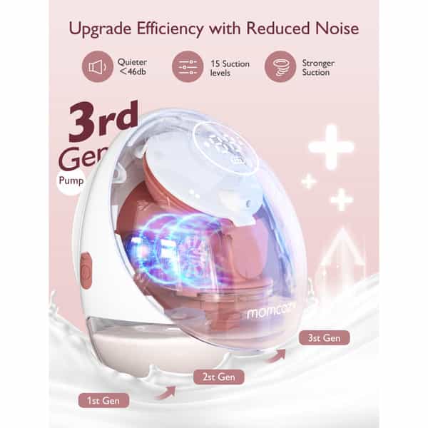 Momcozy Breast Pump M9 Single Cozy Red