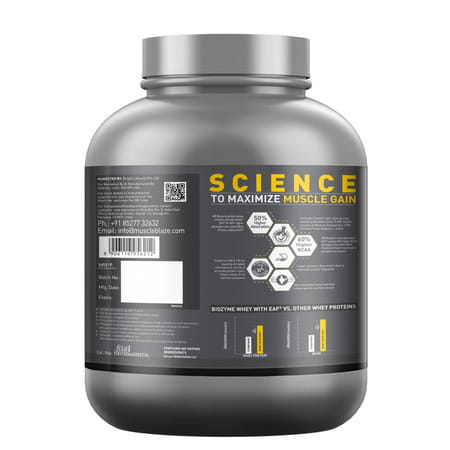 Muscleblaze Biozyme Performance Whey Protein (French Vanilla Creme | 2 Kg / 4.4 Lb)