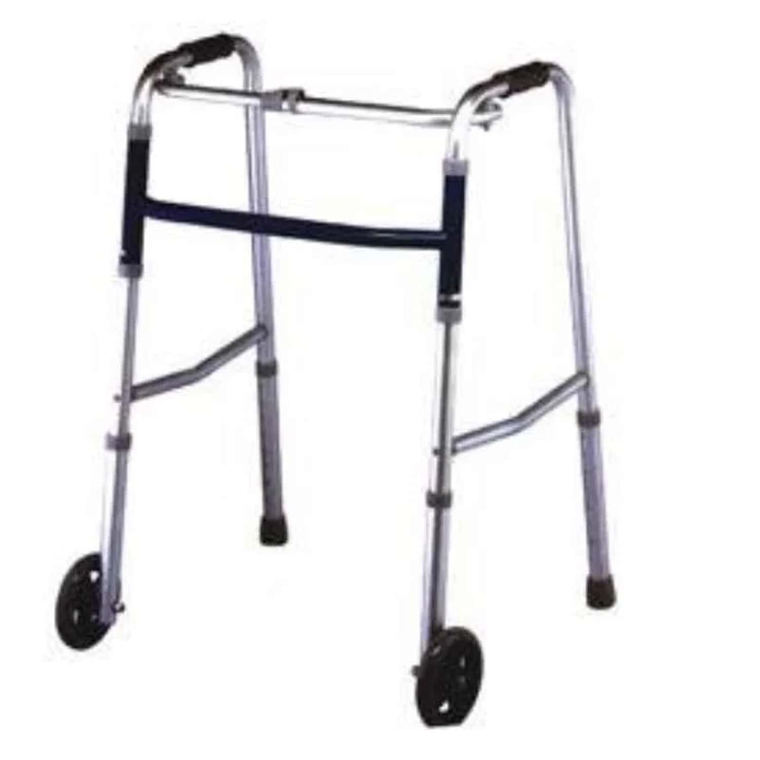 Karma Wk-51 Silver Adjustable Walker With Wheel | 158-00004