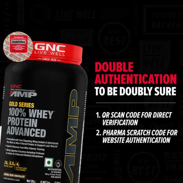 Gnc Amp Gold Series 100% Whey Protein Advanced (Chocolate | 2 Lbs)