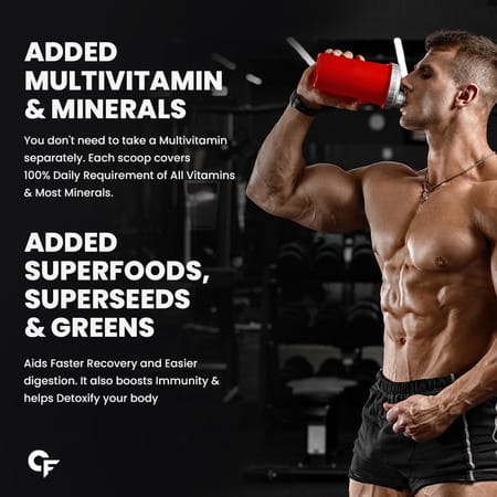 Carbamide Forte Plant Protein Powder Chocolate Flavour Multivitamins & Mineral Packet 500 Gm