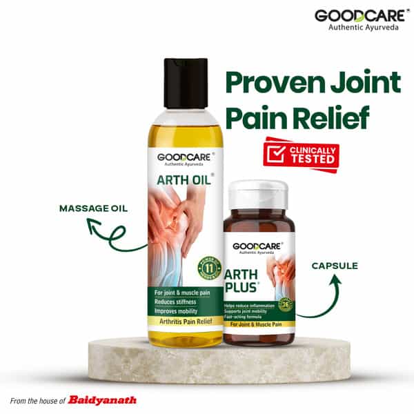 Goodcare Arth Plus | Adults | Joint Pain Relief | 60 Capsules | Pack Of 1