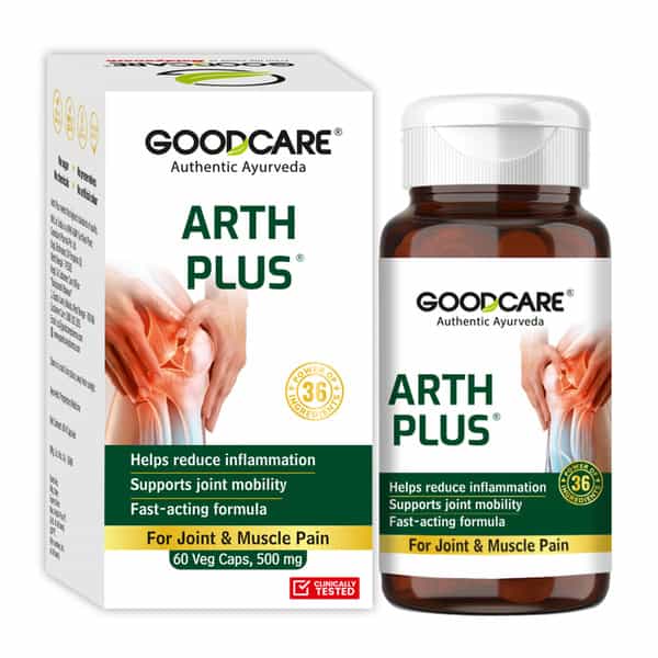 Goodcare Arth Plus | Adults | Joint Pain Relief | 60 Capsules | Pack Of 1