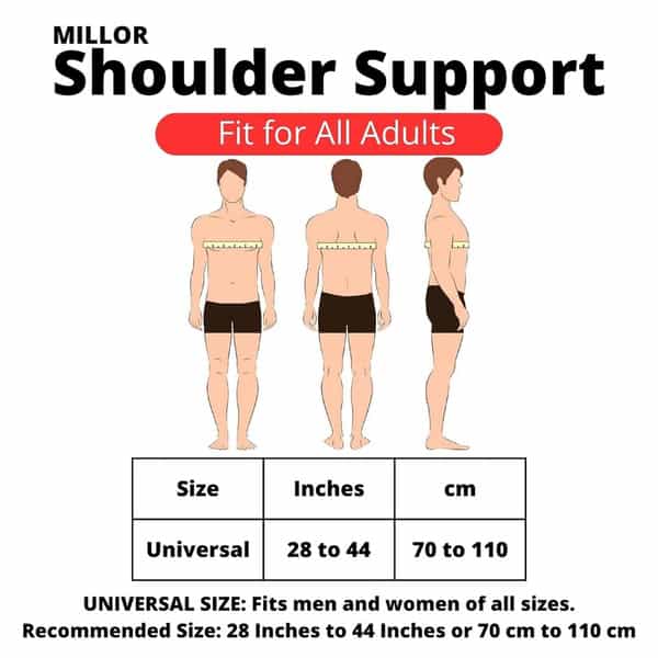 Addmax Shoulder Heating Pad Orthopaedic Electric Belt With 3 Heat Settings For Shoulder Pain Relief