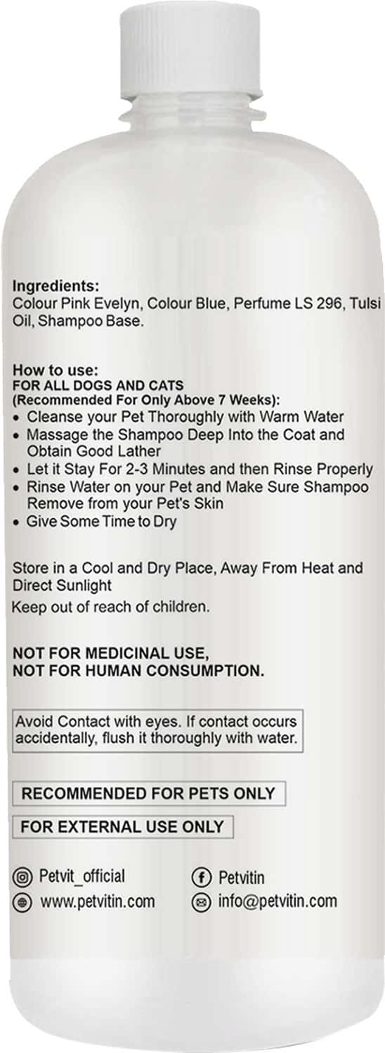 Buy PETVIT DETANGLE & SHINE SHAMPOO WITH TULSI OIL DETANGLES