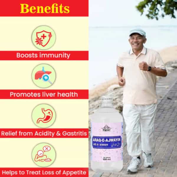 Cipzer Arq-E-Ajwain 500Ml | Supports Digestion & Relieves Gas| Constipation & Abdominal Discomfort