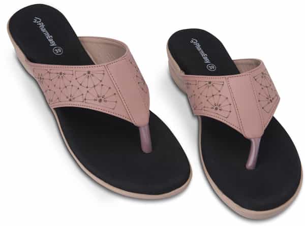 Pharmeasy Orthopaedic And Diabetic Slippers -Sandy Beige-Uk7 - Women