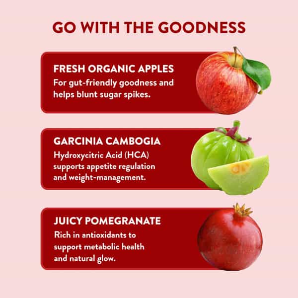 Tuskca Apple Cider Vinegar With Garcinia Cambogia & Pomegranate For Weight Management 15 Tab