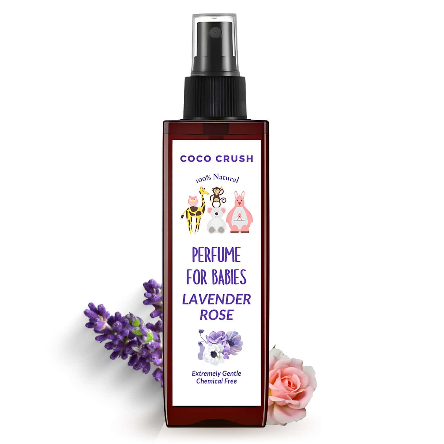 Coco Crush 100% Natural Lavender Rose Gentle Perfume For Babies - 100ml