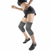 Vissco Stretchable 2d Knee Cap | Ideal Mild Support For Free Knee Movement | Small - Grey (In Pair)