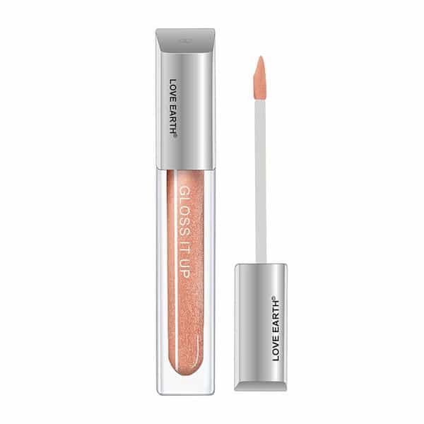 Love Earth Liquid Lip Gloss -Gold Glam For Soft & Dewy Lips With Vitamin E & Almond Oil (Golden) 3Ml