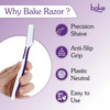 Bake Reusable Face Razor For Women Facial Hair Removal - 3 Razors