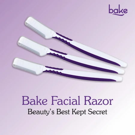Bake Reusable Face Razor For Women Facial Hair Removal - 3 Razors