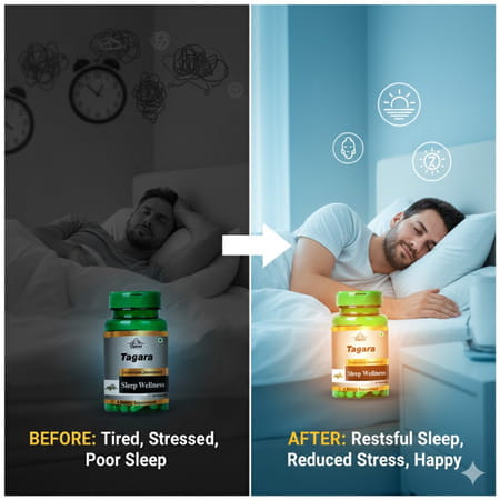 Cipzer Tagara 60 Capsules | Supports Sleep Quality| Nervous System & Overall Wellness