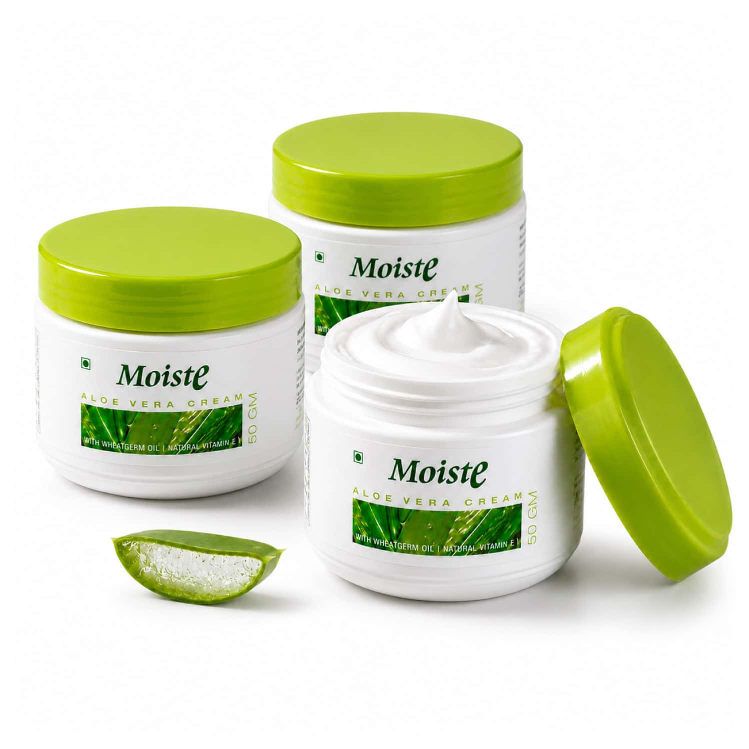Moiste Aloe Vera Moisturizing Cream - Pack Of 3