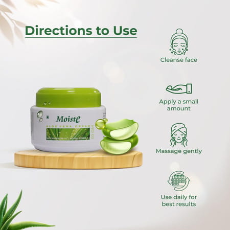 Moiste Aloe Vera Moisturizing Cream - Pack Of 3