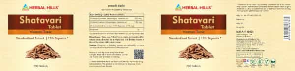 Herbal Hills Shatavari 700 Tablets - Value Pack