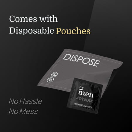 Formen Joymax Ultra Thin Delay Condoms For Men With Disposal Pouches - 10 Count (Pack Of 2)