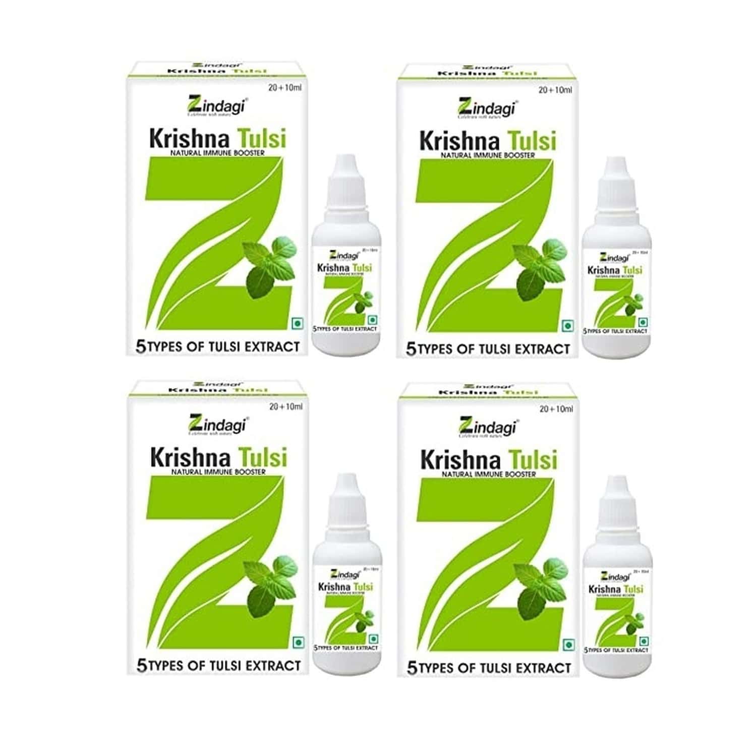 Zindagi Natural Krishna Tulsi |tulsi Extract Ras Punch Drops |100% Immunity Booster|30ml |pack Of 3