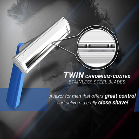 Zlade Eazyglide Ii Twin-blade Razor For Men - Buy 10 Get 2 Free