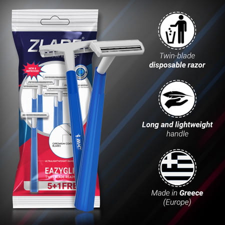 Zlade Eazyglide Ii Twin-Blade Razor For Men - Buy 10 Get 2 Free