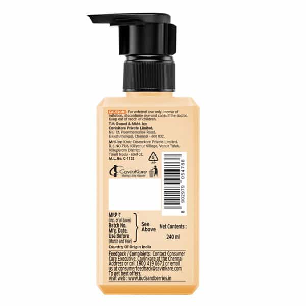 Buds & Berries Fruit Nourish Light Body Lotion With Tangerine Orange Vitamin C Extracts (240 Ml)