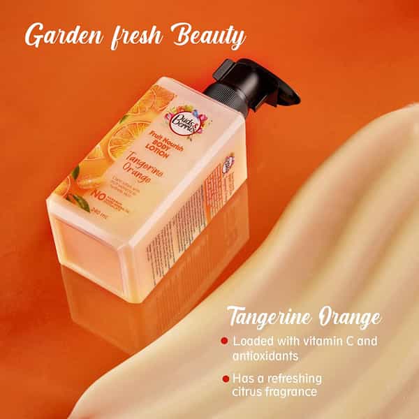 Buds & Berries Fruit Nourish Light Body Lotion With Tangerine Orange Vitamin C Extracts (240 Ml)