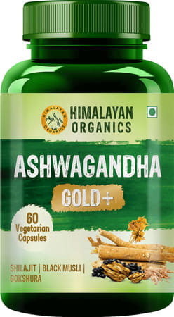 Himalayan Organics Ashwagandha Gold + Capsule 60 No'S
