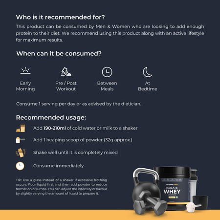 Nutrabay Gold 100% Whey Protein Isolate|26g Protein|Muscle Support & Recovery|Malai Kulfi|500g