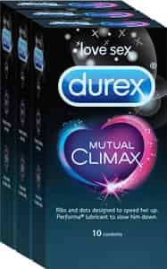 Durex Mutual Climax Condoms - 10s Each Pack Of 3