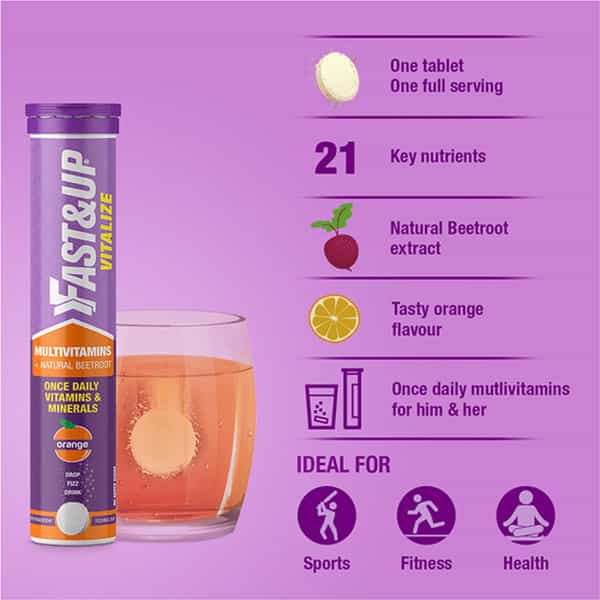 Fast And Up Vitalize Effervescent Orange Tablet ( 3*20 )