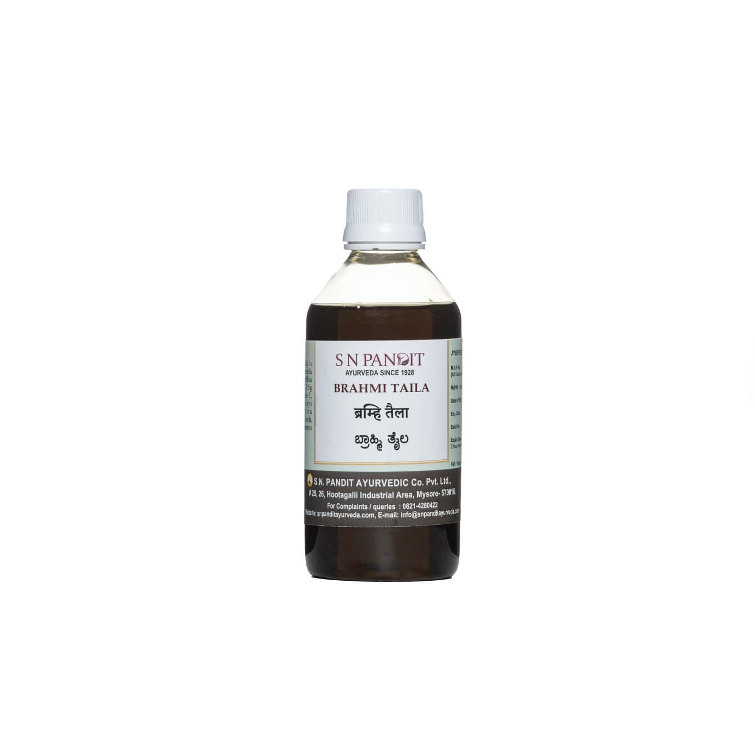 S N Pandit Ayurveda Brahmi Taila - 200ml