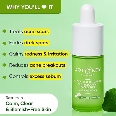 Dot & Key 10% Niacinamide + Cica Serum | Reduces Acne & Dark Spots | 30ml