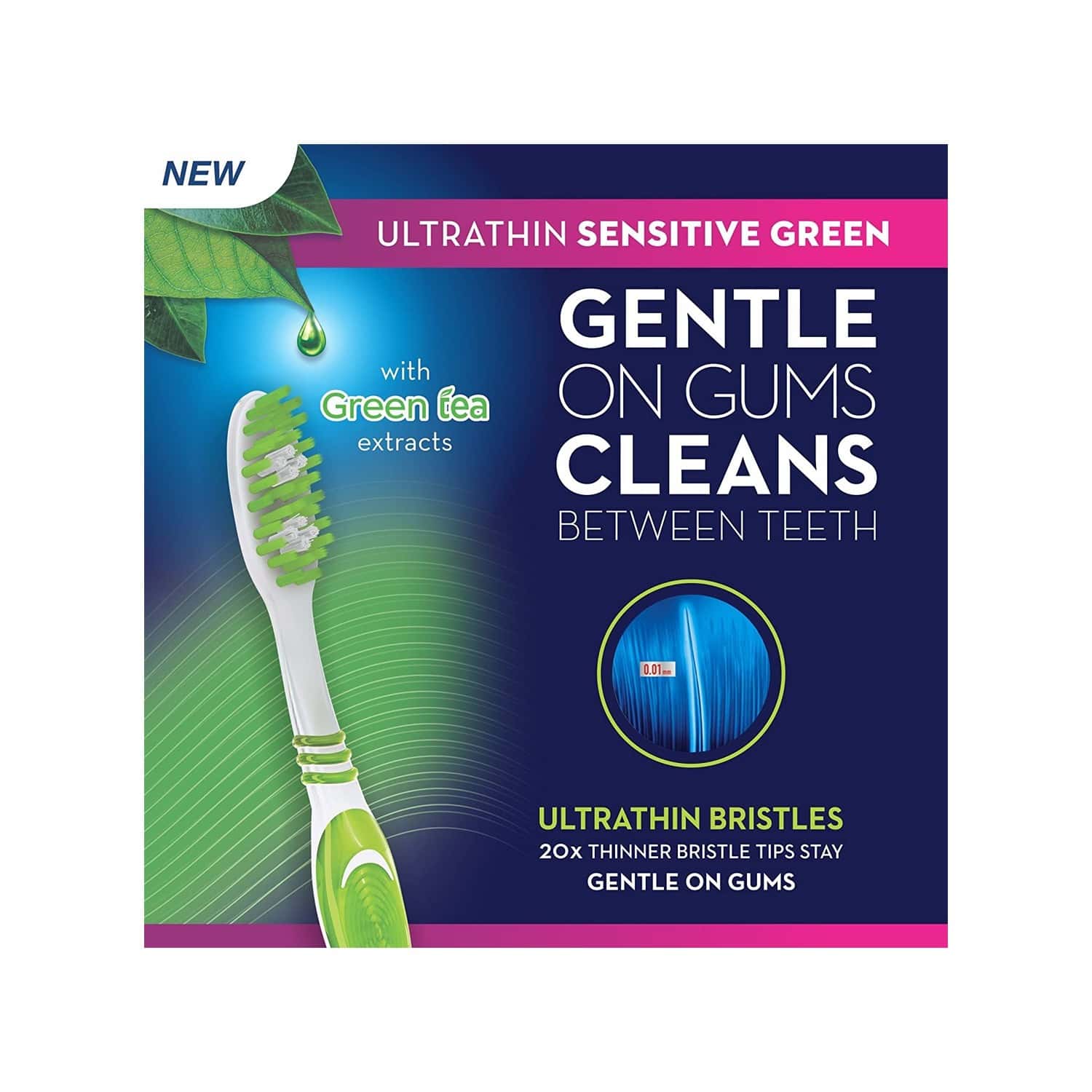 Buy OralB Ultrathin Green With Green Tea Extracts Toothbrush