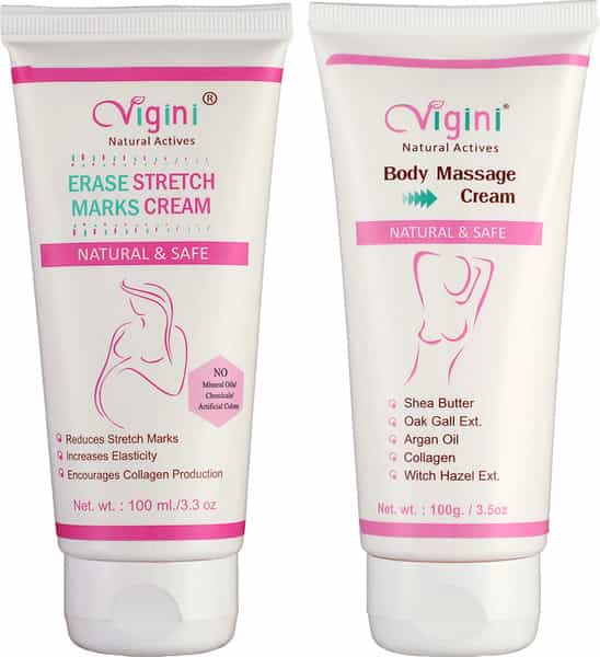 Vigini Erase Stretch Marks Removal Cream & Body Massage Cream 200Ml