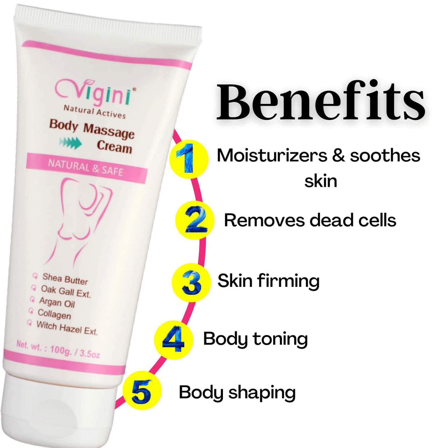 Buy VIGINI ERASE STRETCH MARKS REMOVAL CREAM & BODY MASSAGE CREAM 200ML