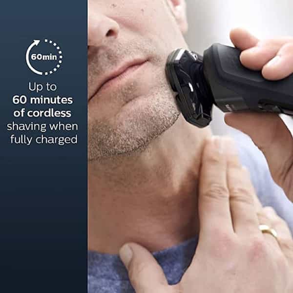 Philips Electric Shaver S5582/20 - 360-D Flexing Heads Integrated Pop-Up Trimmer Wet & Dry Shave