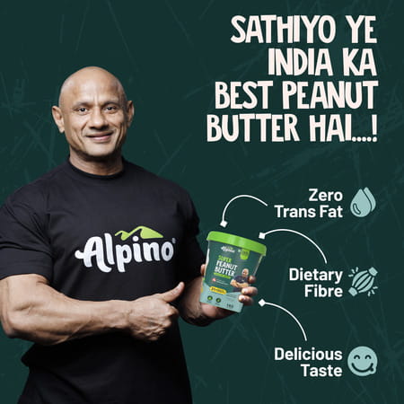 Alpino Super Peanut Butter With Ksm-66 Ashwagandha Chocolate Crunch Jar 1 Kg