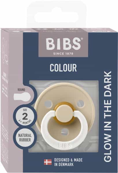 Bibs Colour Latex Size 2 Vanilla Glow - 6+ Months
