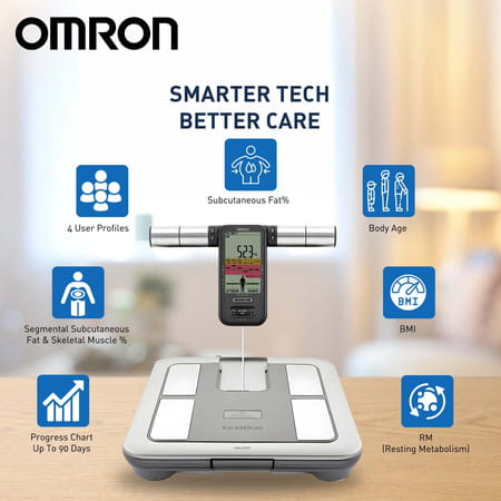 Omron Hbf 375 Karada Scan Complete Digital Body Composition Monitor