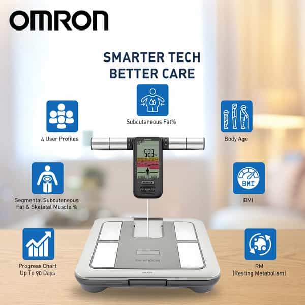 Omron Hbf 375 Karada Scan Complete Digital Body Composition Monitor