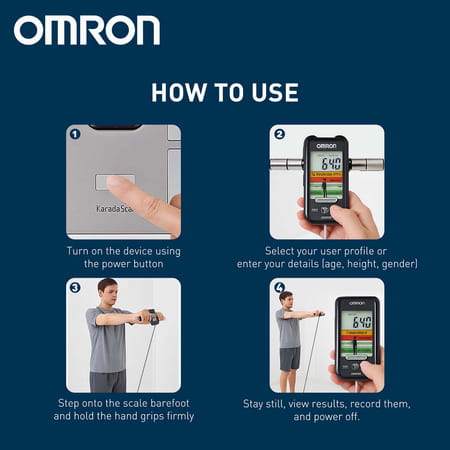 Omron Hbf 375 Karada Scan Complete Digital Body Composition Monitor