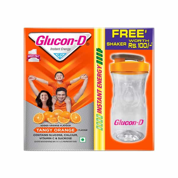 Glucon-D Tangy Orange Glucose Powder With Free Tiffin 450G Refill