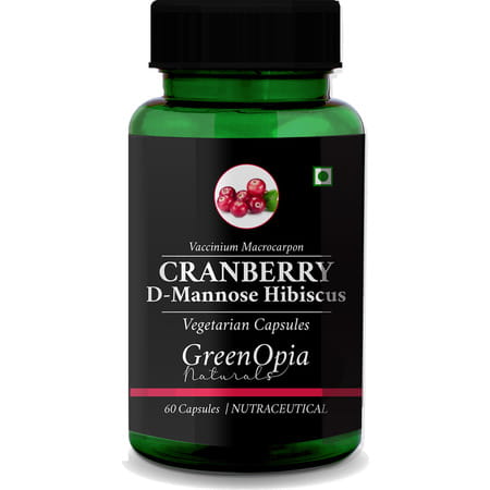 Greenopia Cranberry Capsules For Urinary Tract Health 60 Vegetarian Capsules