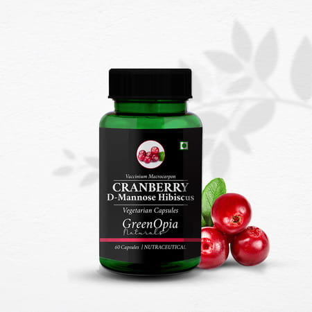 Greenopia Cranberry Capsules For Urinary Tract Health 60 Vegetarian Capsules