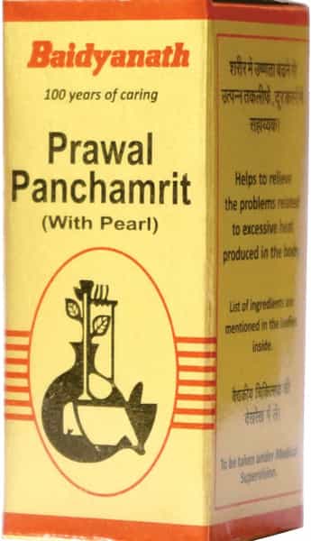 Baidyanath Asli Ayurved Prawal Panchamrita (M.y) 10 Tablets (Pack Of 2)