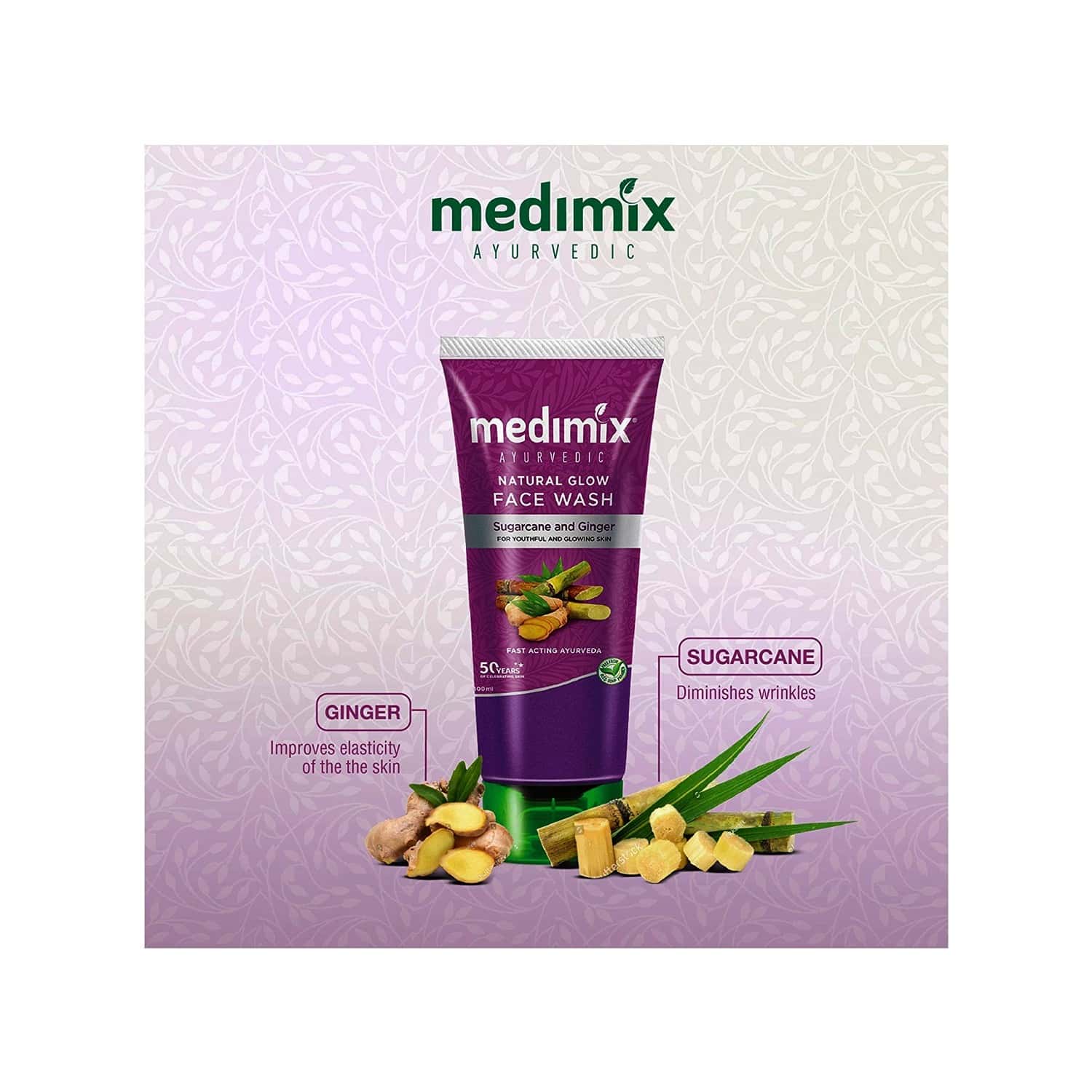Buy MEDIMIX AYURVEDIC NATURALGLOW FACE WASH 50ML Online & Get Upto 60